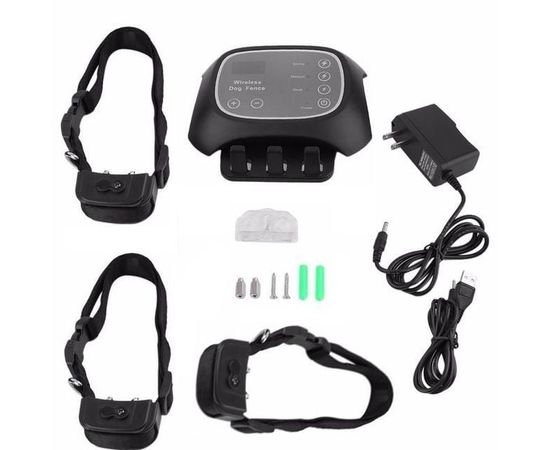 Беспроводной электронный забор для собак Wireless Dog Fence WDF-200 с 3-мя ошейниками, фото 4