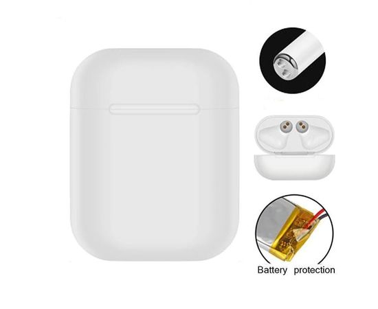 Беспроводные наушники bluetooth HBQ I8 mini TWS, белые, фото 7