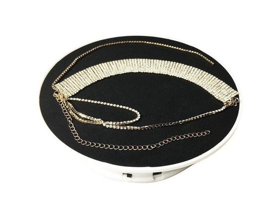 Автоматический поворотный стол для предметной съемки 3D Heonyirry C366, диаметр 20 см, черный, фото 5