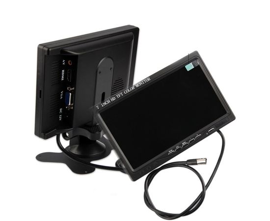Автомобильный монитор 7 дюймов для камеры заднего вида Podofo K0106, 1024х600, AV, VGA, HDMI, фото 5