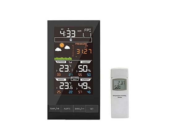 Домашняя метеостанция с беспроводным датчиком, гигрометром и барометром Protmex PT2800, фото 4