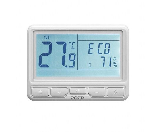 Беспроводной термостат для котла комнатный Poer PTC10, с беспроводным терморегулятором, фото 3