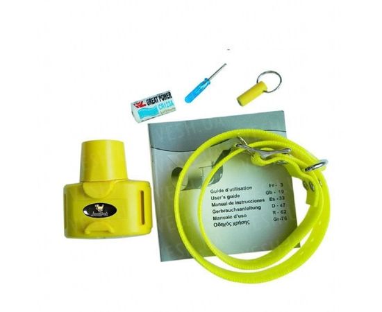 Бипер для охотничьих собак Janpet JPD100 водонепроницаемый желтый, фото 6