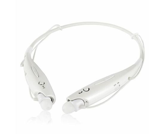 Bluetooth наушники гарнитура, одевающиеся на шею Heonyirry HBS-730, белые, фото 3