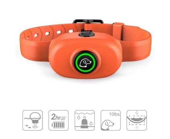 Электронный ошейник антилай для собак Pet Dog 300, водонепроницаемый, оранжевый, фото 9