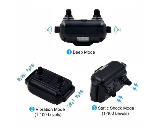 Электроошейник для собак дрессировочный Pet DTC-800 с 3-мя ошейниками для 3-х собак, фото 5