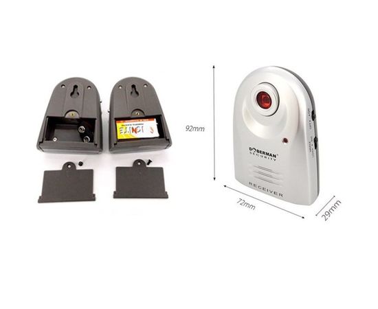 ИК барьер с инфракрасным лучом до 20 метров и сиреной Doberman Security SE-0161, фото 4