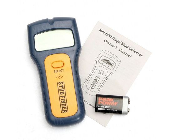 Индикатор скрытой проводки и металла с LCD экраном Stud Finder C1390, фото 5