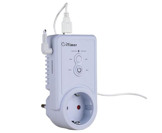 GSM розетка с датчиком температуры c дистанционным управлением через СМС iTimer, фото 4