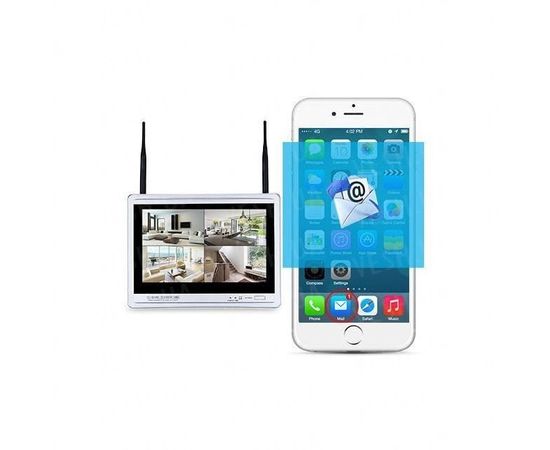 Комплект беспроводного видеонаблюдения wifi на 2 камеры Anran AR-2W c 12" LCD монитором, фото 5 Комплект беспроводного видеонаблюдения wifi на 2 камеры Anran AR-2W c 12" LCD монитором, фото 5