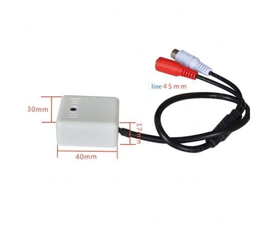 Микрофон для камеры видеонаблюдения для видеорегистратора DVR Kaibon KZ-502C, активный, фото 3 Микрофон для камеры видеонаблюдения для видеорегистратора DVR Kaibon KZ-502C, активный, фото 3
