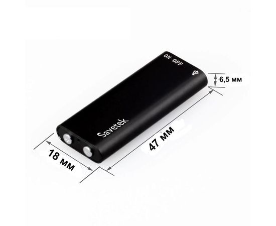 Мини диктофон с активацией голосом Savetek 200, 8 Гб, Mp3, VOX, 12 часов записи, фото 4 Мини диктофон с активацией голосом Savetek 200, 8 Гб, Mp3, VOX, 12 часов записи, фото 4
