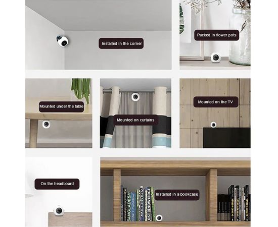 Миниатюрная камера wifi Sovawin C8 c датчиком движения, 1Mp, 720P, SD до 64Gb, iPhone &amp; Android App, фото 4