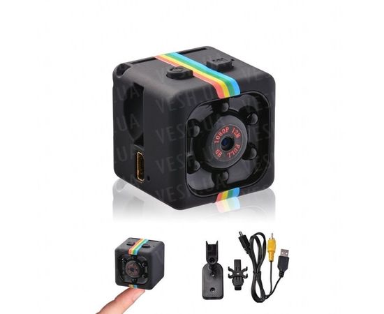 Миниатюрный видеорегистратор цифровой Cooljier SQ11 FullHD 1080P, 2 Мп, черный, фото 4 Миниатюрный видеорегистратор цифровой Cooljier SQ11 FullHD 1080P, 2 Мп, черный, фото 4