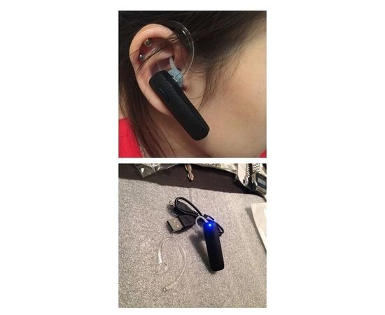 Недорогая bluetooth гарнитура для телефона Heonyirry BH320, черная, фото 3