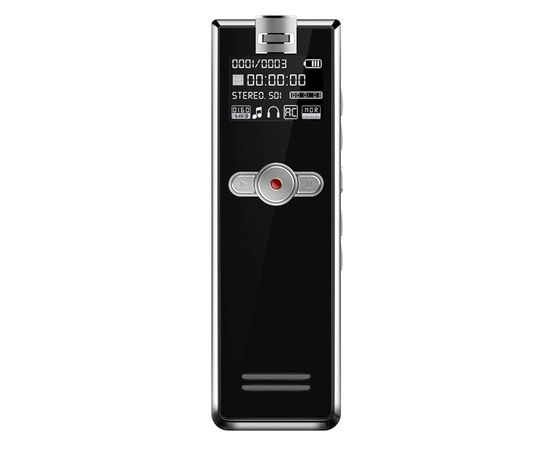 Компактный диктофон с голосовой активацией записи Noyazu audio voice recorder F2, 8 Гб, черный, фото 2