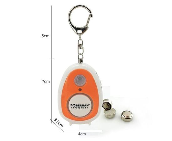 Портативная звуковая сигнализация с датчиком движения со встроенной сиреной 120 дБ Doberman Security SE-0702, фото 5