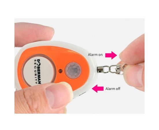 Портативная звуковая сигнализация с датчиком движения со встроенной сиреной 120 дБ Doberman Security SE-0702, фото 4