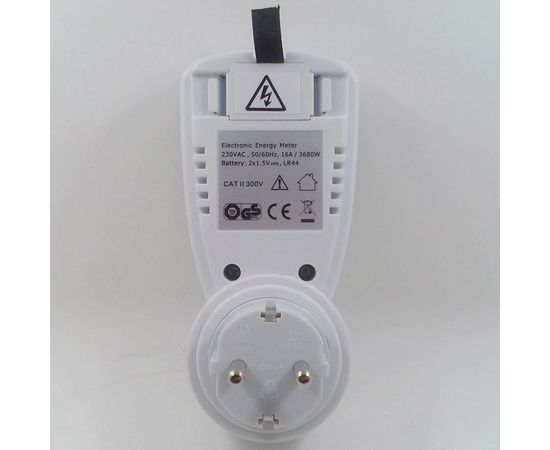 Портативный розеточный счетчик электроэнергии энергометр ваттметр бытовой TS-838, фото 5