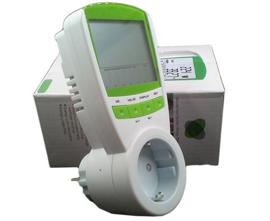 Портативный розеточный счетчик электроэнергии энергометр ваттметр бытовой TS-838, фото 3