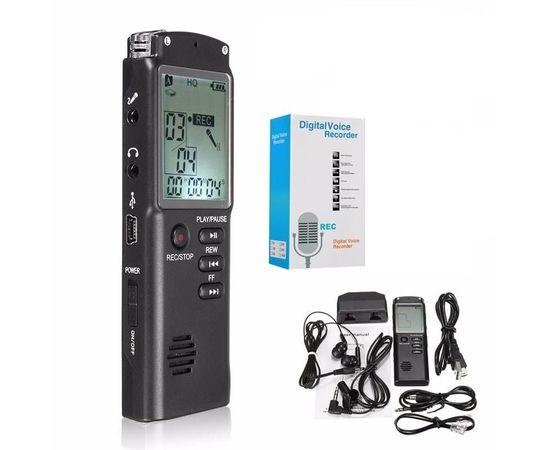 Портативный цифровой диктофон DOITOP T-60, VAS 32 Гб MP3 стерео аккумуляторный, фото 3