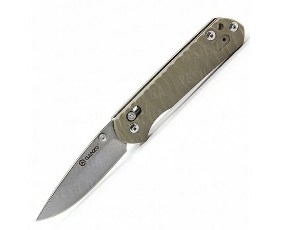 Складной нож Ganzo G717, желтый : -Ножи Ganzo, фото 7