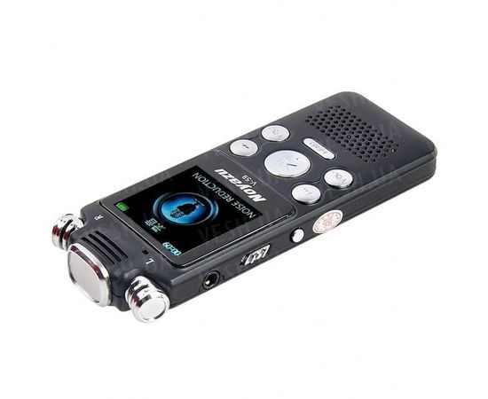Цифровой диктофон с таймером для записи голоса Noyazu voice recorder V59, стерео, 8 Гб, черный, фото 4