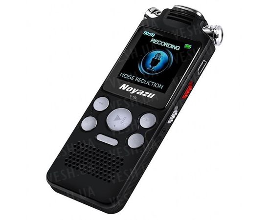 Цифровой диктофон с таймером для записи голоса Noyazu voice recorder V59, стерео, 8 Гб, черный, фото 5