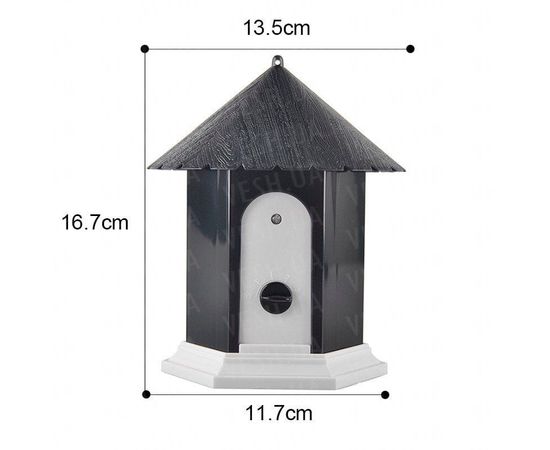 Ультразвуковой антилай скворечник для улицы Pet СSB10 c датчиком лая, коричневый, фото 3