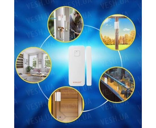 Умный wifi датчик открытия двери или окон Konlen KL-WD001, Iphone &amp; Android App, фото 6