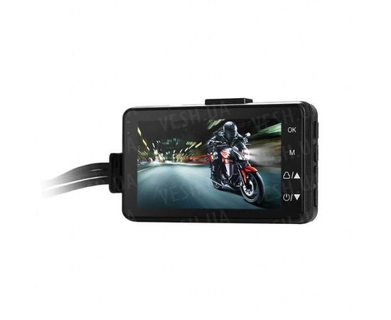 Видеорегистратор для мотоцикла с двумя камерами Leshp SE300, FullHD 1080P, угол 140 градусов, фото 2