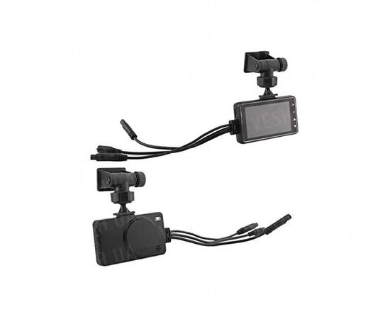 Видеорегистратор для мотоцикла с двумя камерами Leshp SE300, FullHD 1080P, угол 140 градусов, фото 5