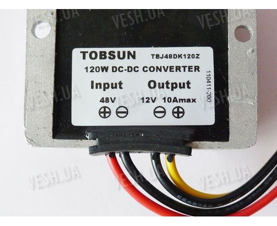 Преобразователь 48В в 12В - 10А 120Вт, фото 2