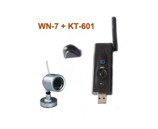 Комплект из беспроводной аналоговой уличной камеры WN-7 на 2.4 Ghz + приёмник видеосигнала (на выбор), дальностью до 250 метров (модель WN-7 kit), фото 5