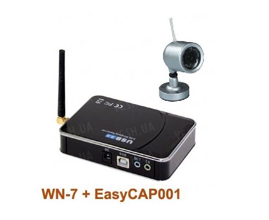 Комплект из беспроводной аналоговой уличной камеры WN-7 на 2.4 Ghz + приёмник видеосигнала (на выбор), дальностью до 250 метров (модель WN-7 kit), фото 4