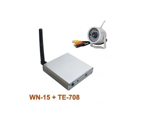 Комплект из беспроводной аналоговой уличной камеры WN-15 на 2.4 Ghz + приёмник видеосигнала (на выбор), дальностью до 700 метров (модель WN-15 kit), фото 6