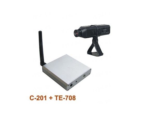 Комплект из беспроводной автономной камеры c аккумулятором С-201 на 2.4 Ghz + приёмник видеосигнала (на выбор), дальностью до 250 метров (модель CRP-201 kit), фото 6