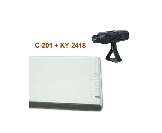 Комплект из беспроводной автономной камеры c аккумулятором С-201 на 2.4 Ghz + приёмник видеосигнала (на выбор), дальностью до 250 метров (модель CRP-201 kit), фото 3
