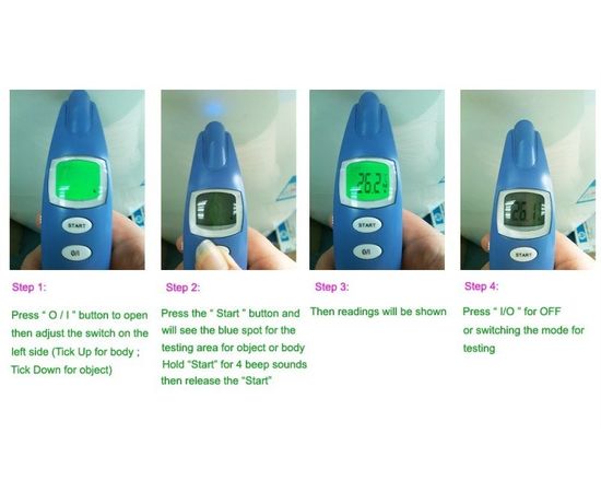 Термометр-пирометр инфракрасный от -0°C до 100°C JT-TH917, фото 3 Термометр-пирометр инфракрасный от -0°C до 100°C JT-TH917, фото 3
