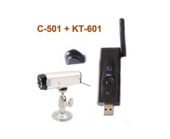 Комплект из беспроводной автономной камеры с аккумулятором С-501 на 2.4 Ghz + приёмник видеосигнала (на выбор), дальностью до 250 метров (модель CRP-501 kit), фото 5