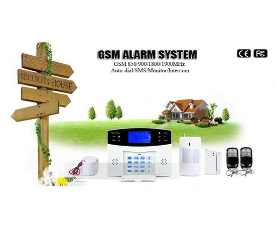 Универсальная GSM сигнализация с клавиатурой и LCD дисплеем с поддержкой проводных и беспроводных датчиков (модель GSM-007), фото 5