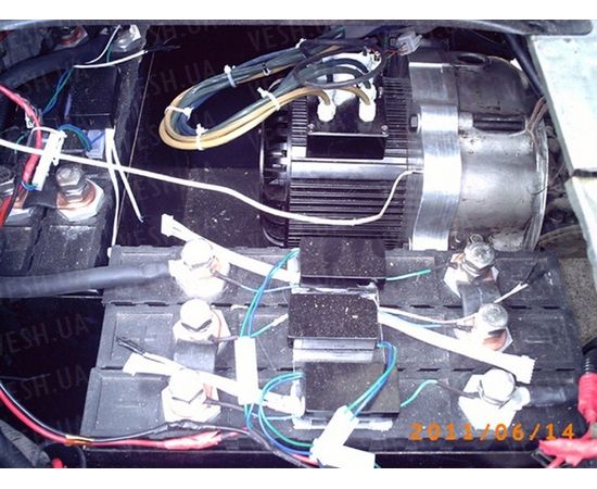 Электромотор BLDC HPM-10KW воздушное охлаждение, фото 3