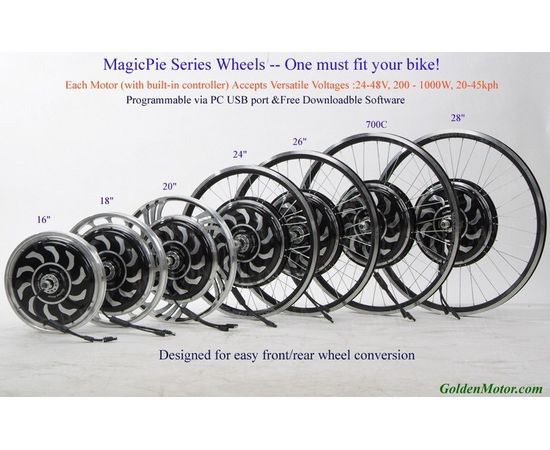 Электронабор Magic Pie 2 передний привод обод 24&quot;, фото 2