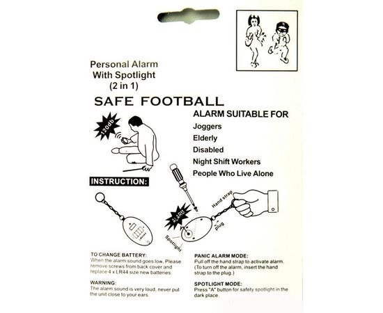 Персональная сирена 120дБ с мини-фонариком, фото 5