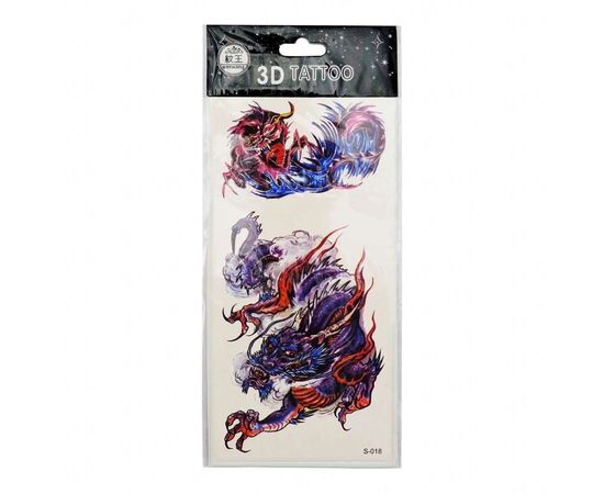 Товар распродан - Переводная тату 18х9 см - Карнавальные аксессуары, фото 5