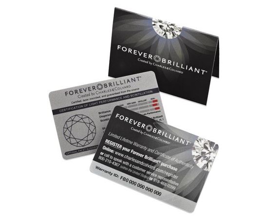 Муассанит Charles &amp; Colvard FOREVER BRILLIANT бриллиантовая огранка, фото 9