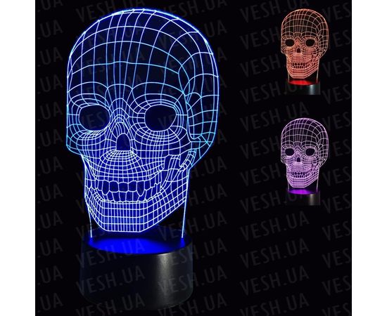 Товар распродан - 3D Светильник Череп - Детские светильники, фото 1 Товар распродан - 3D Светильник Череп - Детские светильники, фото 1