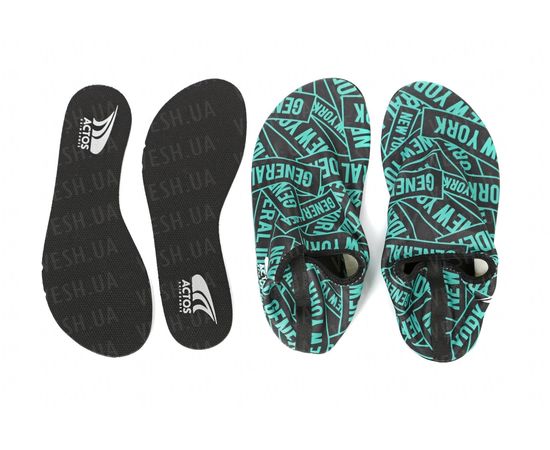 Товар распродан - Actos Skin Shoes (разм. 39) (New York Mint) - Обувь для пляжа и бассежна, фото 1