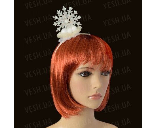 Товар распродан - Аксессуар на ободке Снежинка - Карнавальные шляпы, фото 1