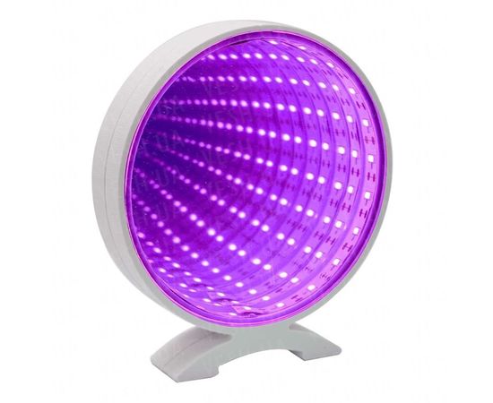 Товар распродан - Бесконечное зеркало Infinity Mirror Круг малиновое свечение - Аксессуары для праздника, фото 1